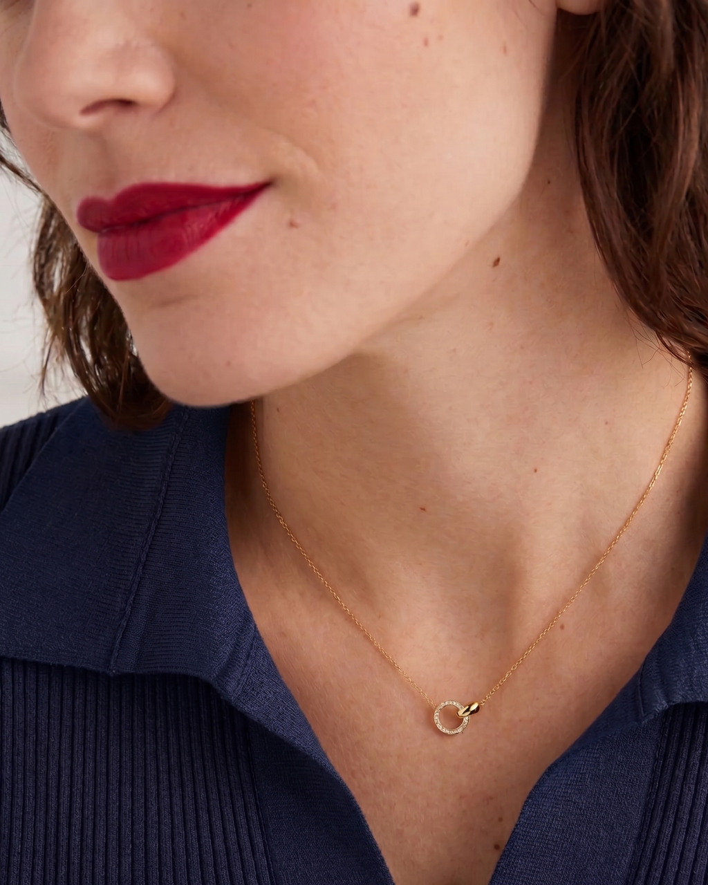 Diamond Linked Necklace