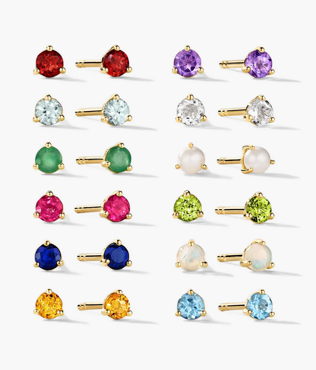 Gemstone Mini Studs