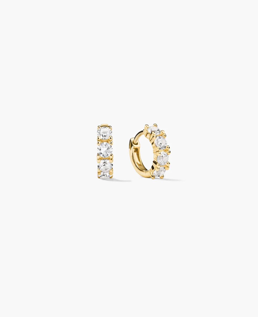 Stone Huggie Earring