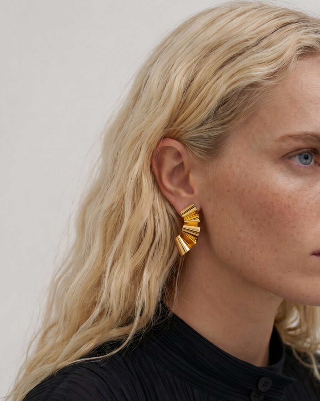 Pleat Earring